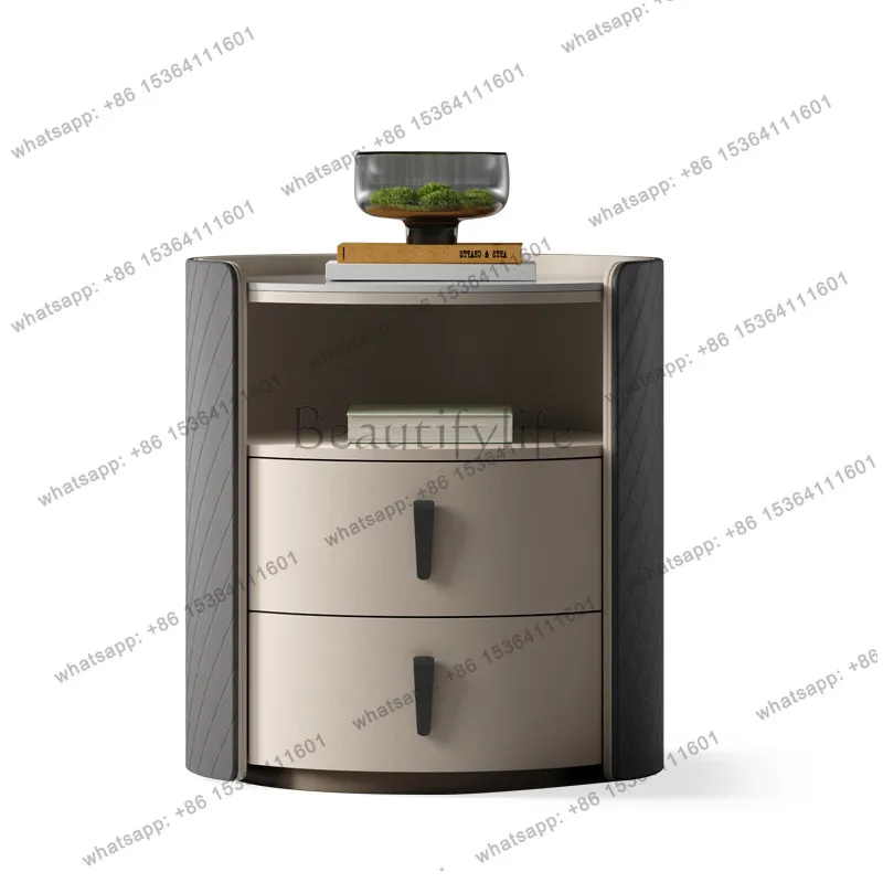 LS Italian light luxury high-end bedside table household round creative fashion master bedroom bedside table
LS Italian light luxury high-end bedside table household round creative fashion master bedroom bedside table