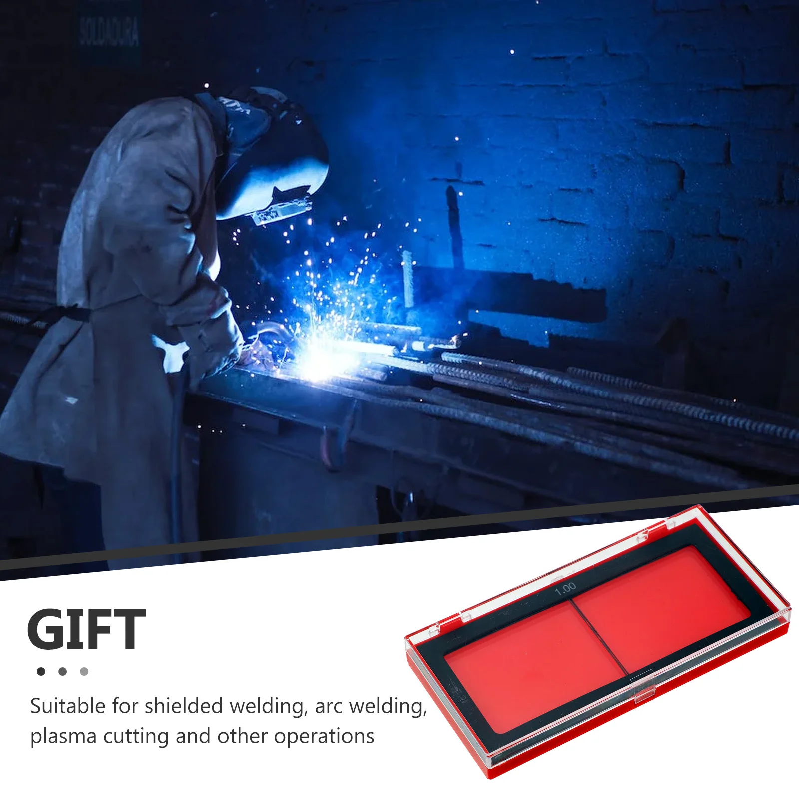 Welder's Eyewear Welding Lens Replacement Clear Mask Protective Glass Lens. Shield
Welder's Eyewear Welding Lens Replacement Clear Mask Protective Glass Lens. Shield