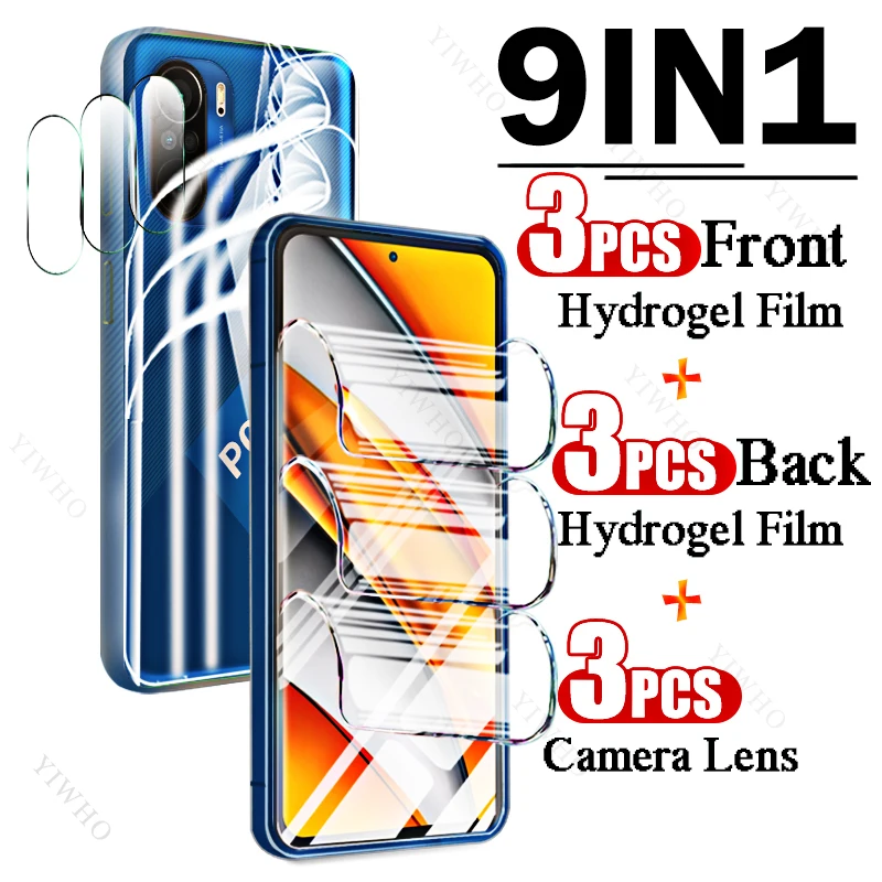 9in1 Full Covers Front Back Hydrogel Film for Xiaomi Poco F3 M2012K11AG Fingerprint Screen Protectors for Xiaomi F 3 Camera Lens
9in1 Full Covers Front Back Hydrogel Film for Xiaomi Poco F3 M2012K11AG Fingerprint Screen Protectors for Xiaomi F 3 Camera Lens