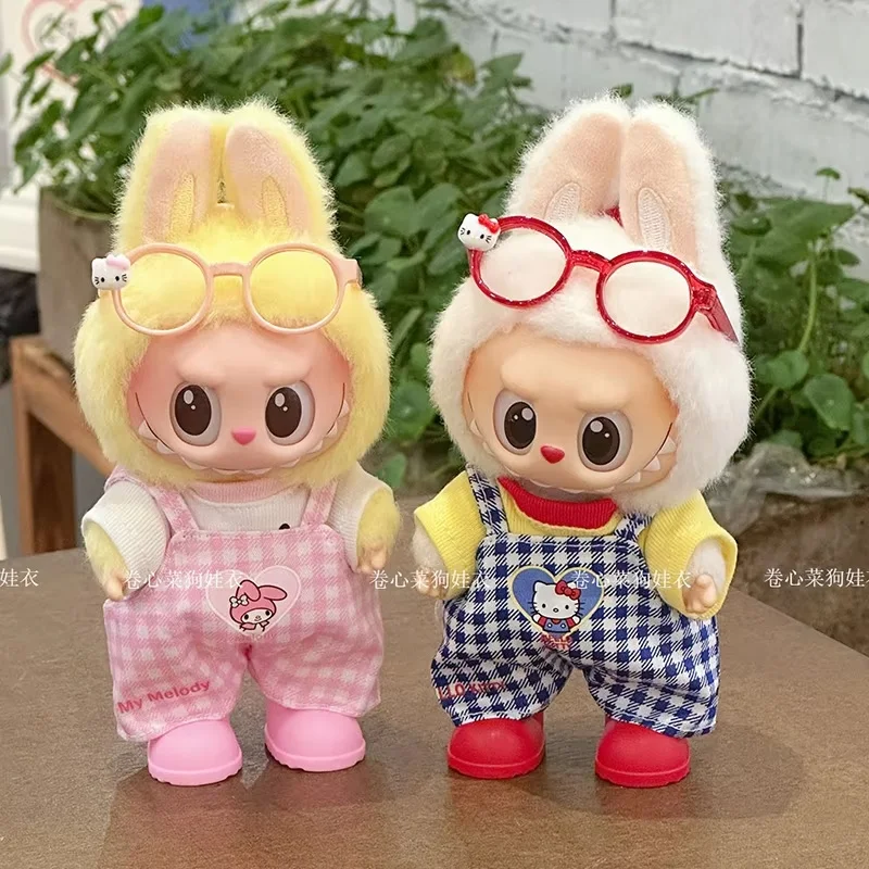 17cm Labubu Hellokitty Melody Overalls Suit Cute Macaron Sitting Party Milan Original Baby Clothes Diy Clothes Accessories Gifts
17cm Labubu Hellokitty Melody Overalls Suit Cute Macaron Sitting Party Milan Original Baby Clothes Diy Clothes Accessories Gifts