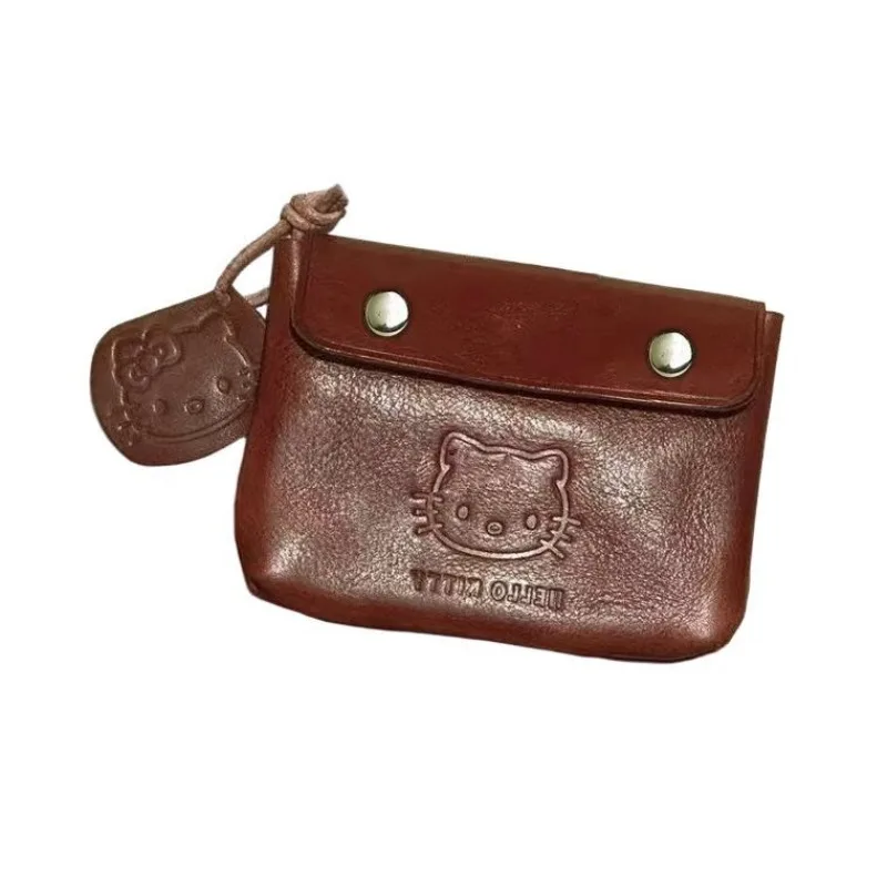 Kawaii Sanrio Hello Kitty Handmade Leather Coin Purse Leather Storage Bag Personalized Earphone Case Portable Card Holder
Kawaii Sanrio Hello Kitty Handmade Leather Coin Purse Leather Storage Bag Personalized Earphone Case Portable Card Holder