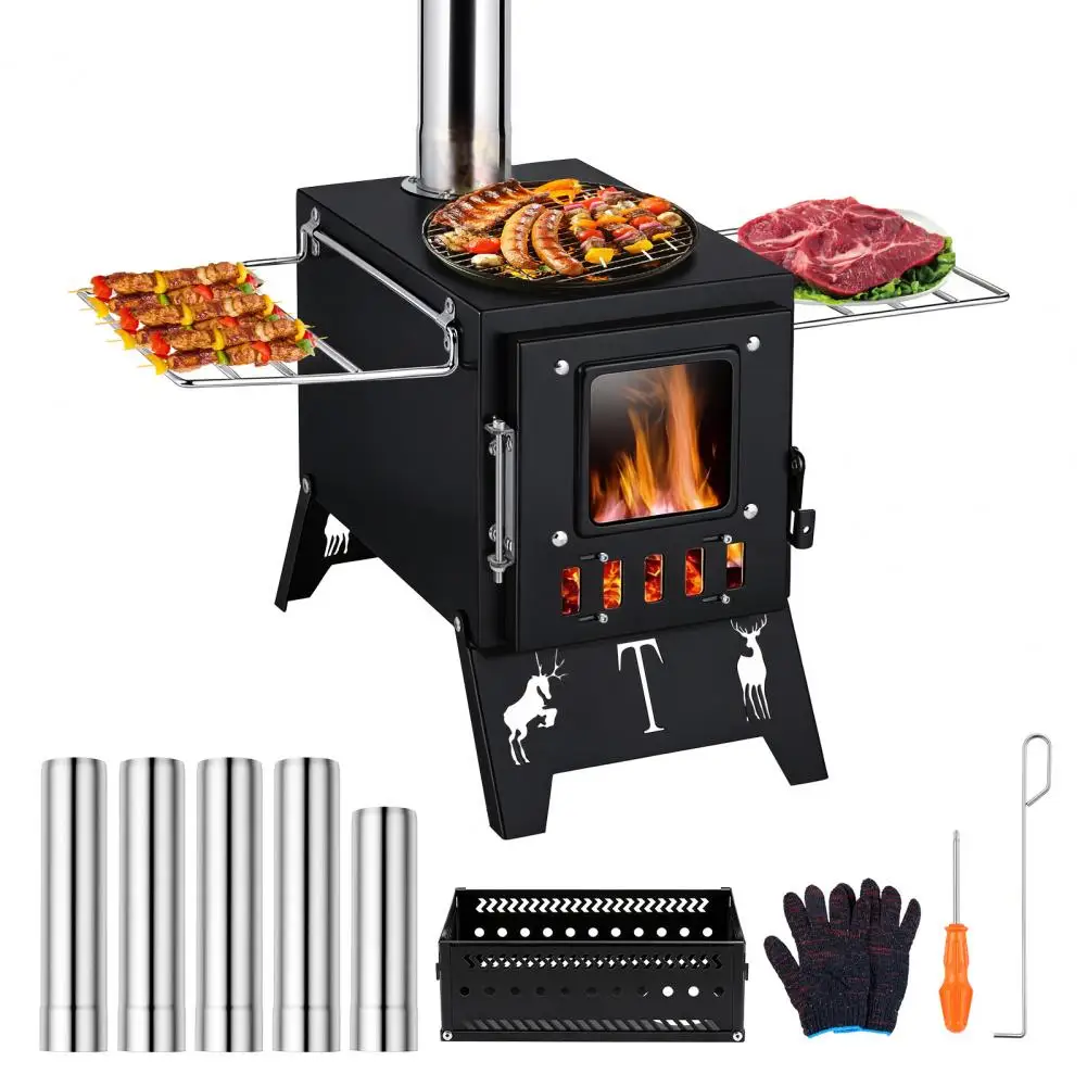 Outdoor Folding Portable Wood Stove 2 In 1 Sauna Tent Heater 5 Pipes Outdoor Camping Hunting Cooking Ice Fishing Boil
Outdoor Folding Portable Wood Stove 2 In 1 Sauna Tent Heater 5 Pipes Outdoor Camping Hunting Cooking Ice Fishing Boil