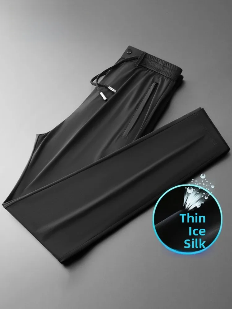 Ice Silk Casual Pants Men's Summer Loose Straight Leg Smooth Qui Dry Sport Trousers Long Pants Breathable Comfortable Light...
Ice Silk Casual Pants Men's Summer Loose Straight Leg Smooth Qui Dry Sport Trousers Long Pants Breathable Comfortable Light...
