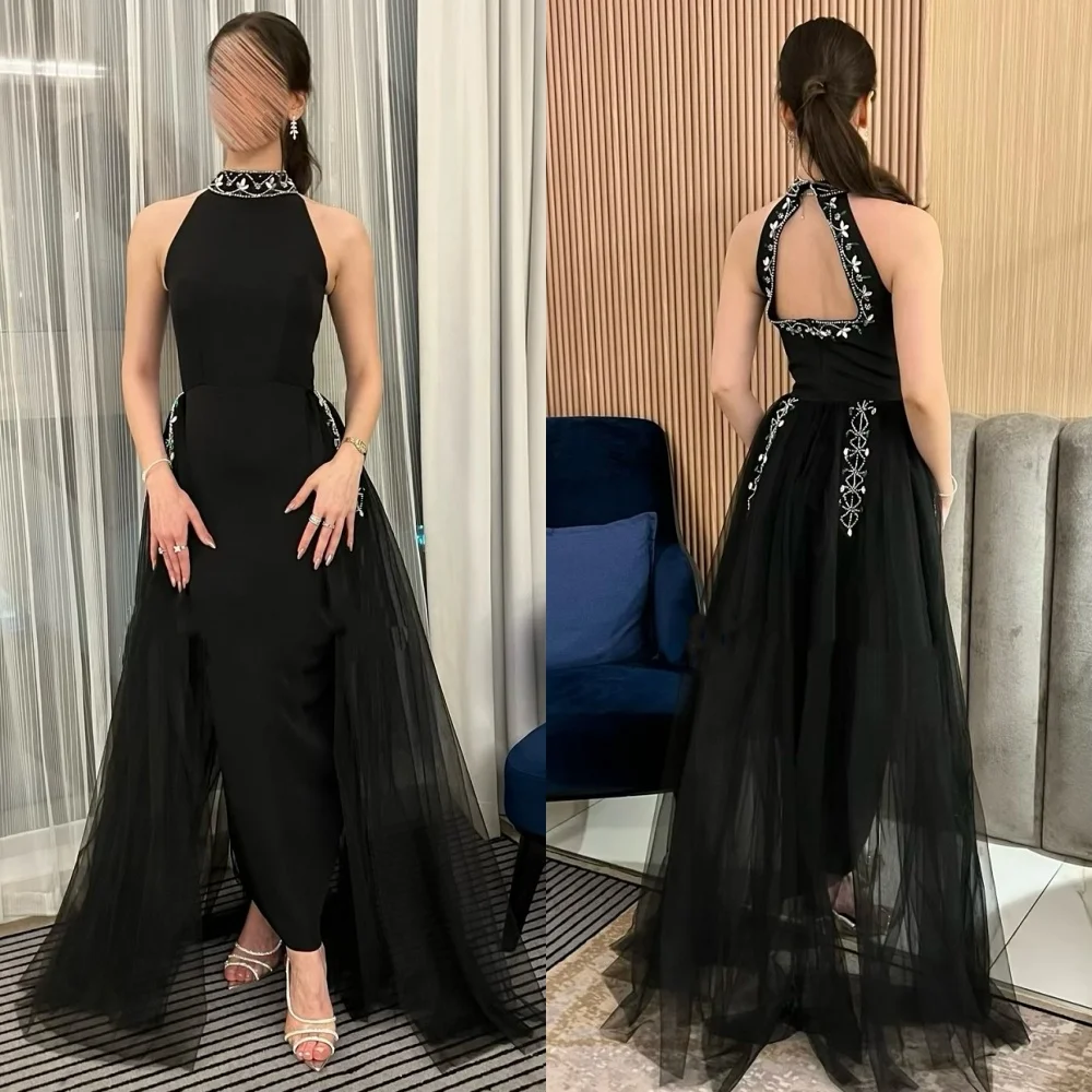 Индивидуальные модные трикотажные изделия высокого качества со стразами, плиссированные платья с высоким воротником до щиколотки, классические платья на заказ 
Индивидуальные модные трикотажные изделия высокого качества со стразами, плиссированные платья с высоким воротником до щиколотки, классические платья на заказ