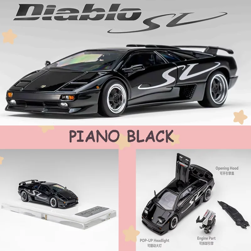 MT 1:64 Scale Diablo SV Alloy Car Model Adult gift Static finished decoration Desktop creative Souvenir Toy
MT 1:64 Scale Diablo SV Alloy Car Model Adult gift Static finished decoration Desktop creative Souvenir Toy