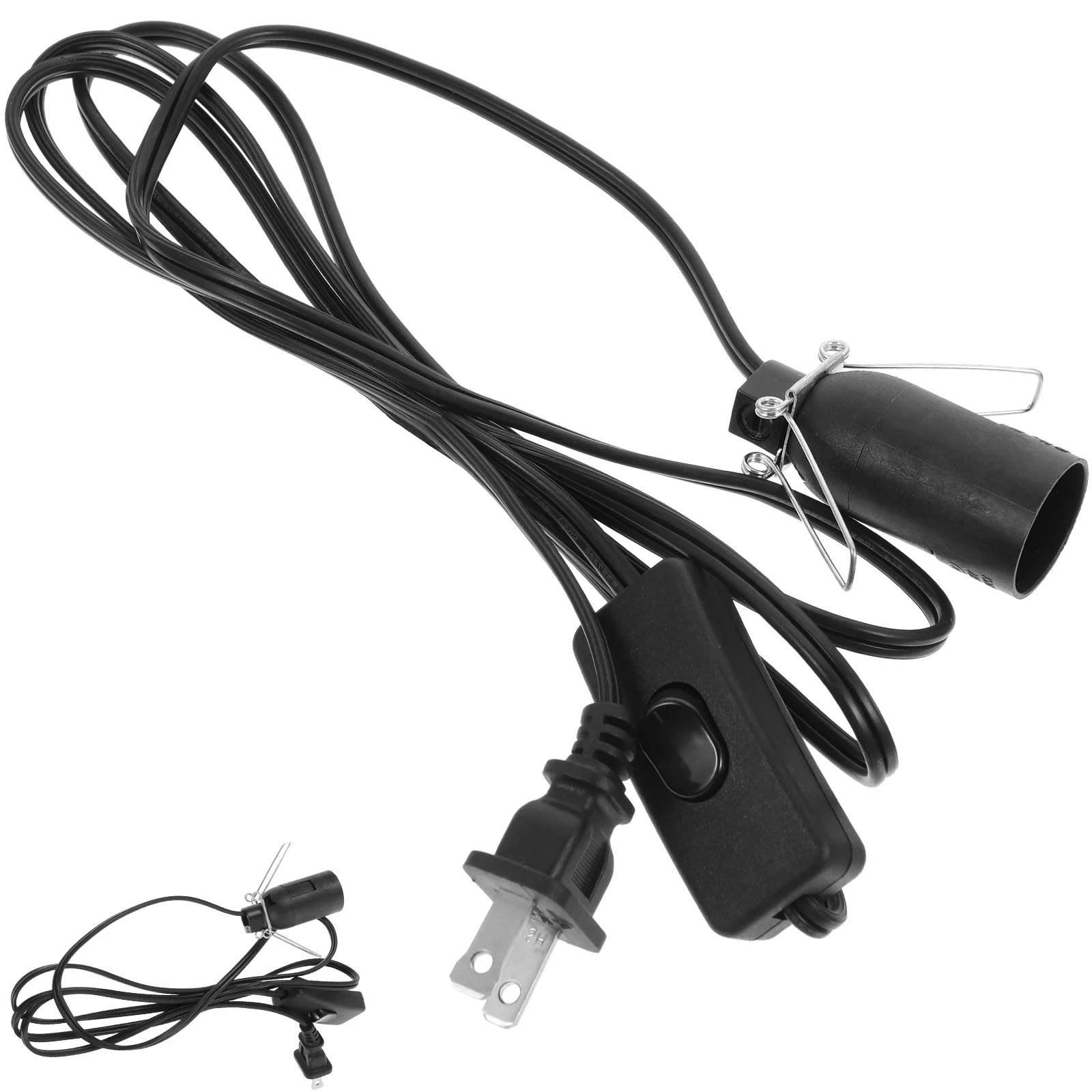 Lamp Cord with Light Bulb Socket Plug Replacement Power Lamps Salt Black Accessory
Lamp Cord with Light Bulb Socket Plug Replacement Power Lamps Salt Black Accessory