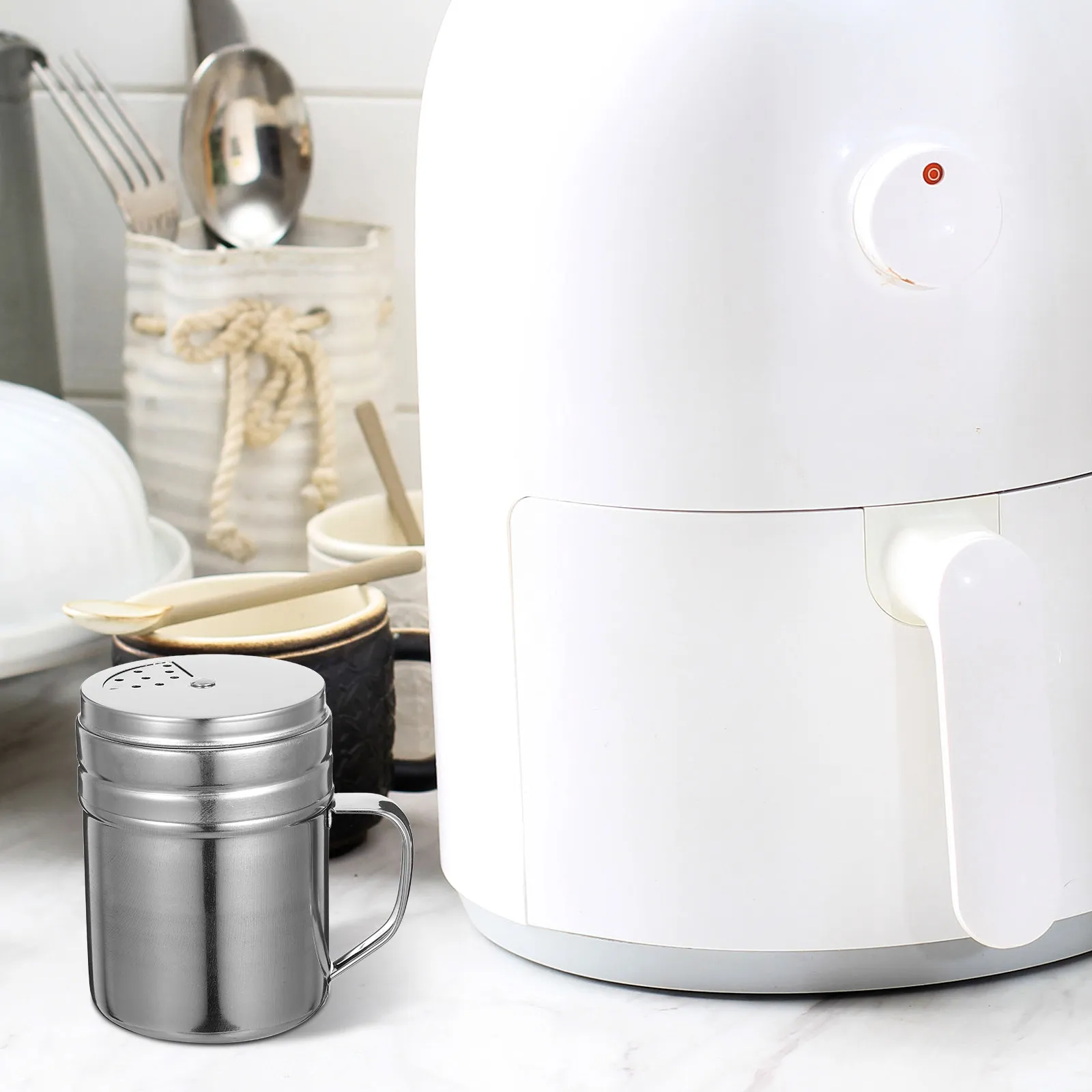 3Pcs Stainless Steel Seasoning Shaker Set Rotatable Handle Spice Dispenser Kitchen Universal Seasoning Box Ground Pepper
3Pcs Stainless Steel Seasoning Shaker Set Rotatable Handle Spice Dispenser Kitchen Universal Seasoning Box Ground Pepper