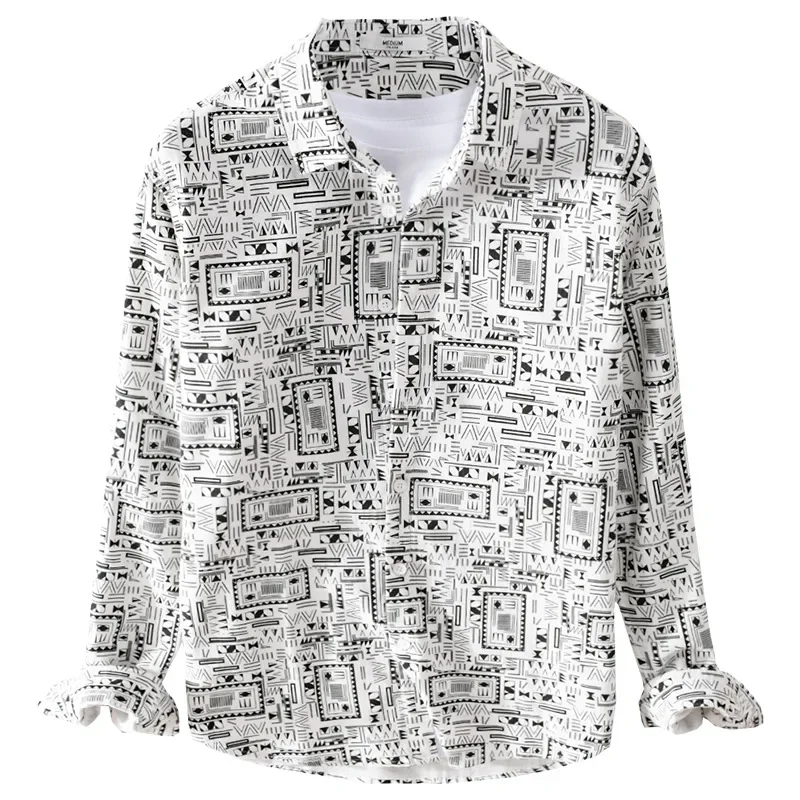 Men's long sleeved shirt, autumn thin pattern, trendy and versatile clothing, youthful and trendy small floral shirt
Men's long sleeved shirt, autumn thin pattern, trendy and versatile clothing, youthful and trendy small floral shirt