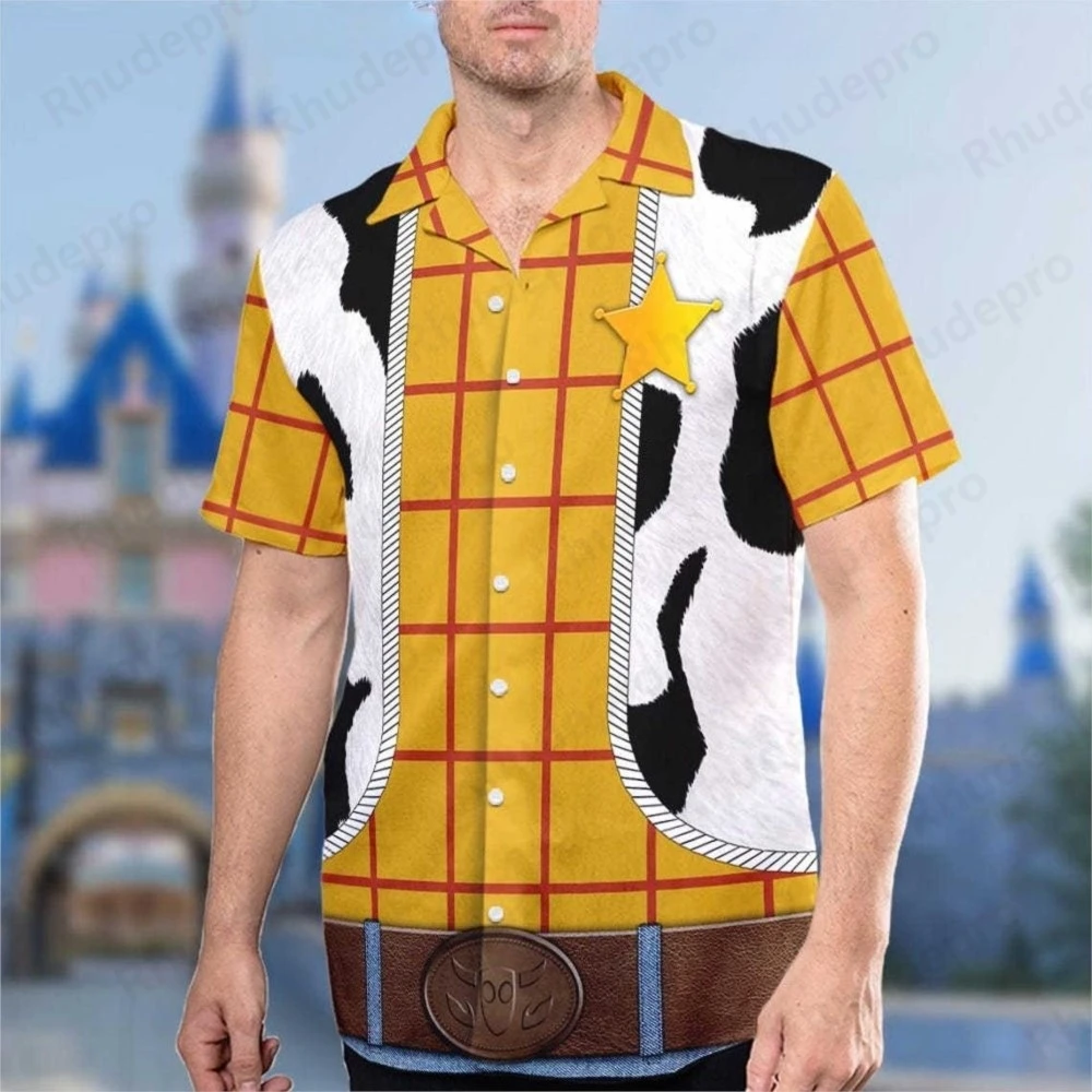 Disney Summer New Hawaiian Men Shirts 3D Print Cartoon Toy Story Printing Short Sleeve Shirt Hip Hop Summer Button Shirts Men
Disney Summer New Hawaiian Men Shirts 3D Print Cartoon Toy Story Printing Short Sleeve Shirt Hip Hop Summer Button Shirts Men