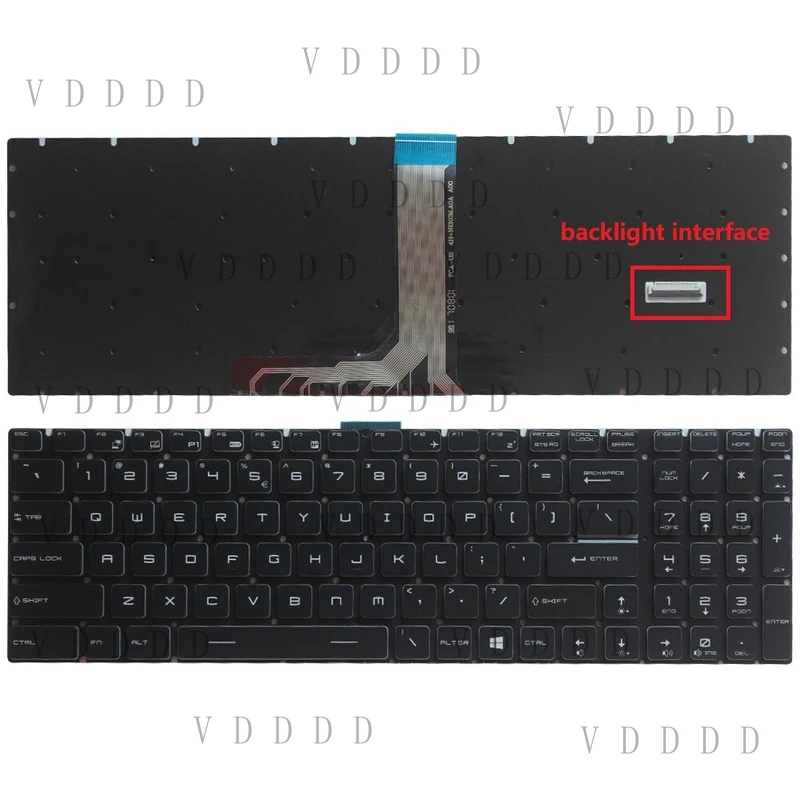 L... NEW US Keyboard for MSI GE63 GE73 GX63VR GE73VR GT63 MS-16P1 MS-16P3 RGB Backlit
L... NEW US Keyboard for MSI GE63 GE73 GX63VR GE73VR GT63 MS-16P1 MS-16P3 RGB Backlit