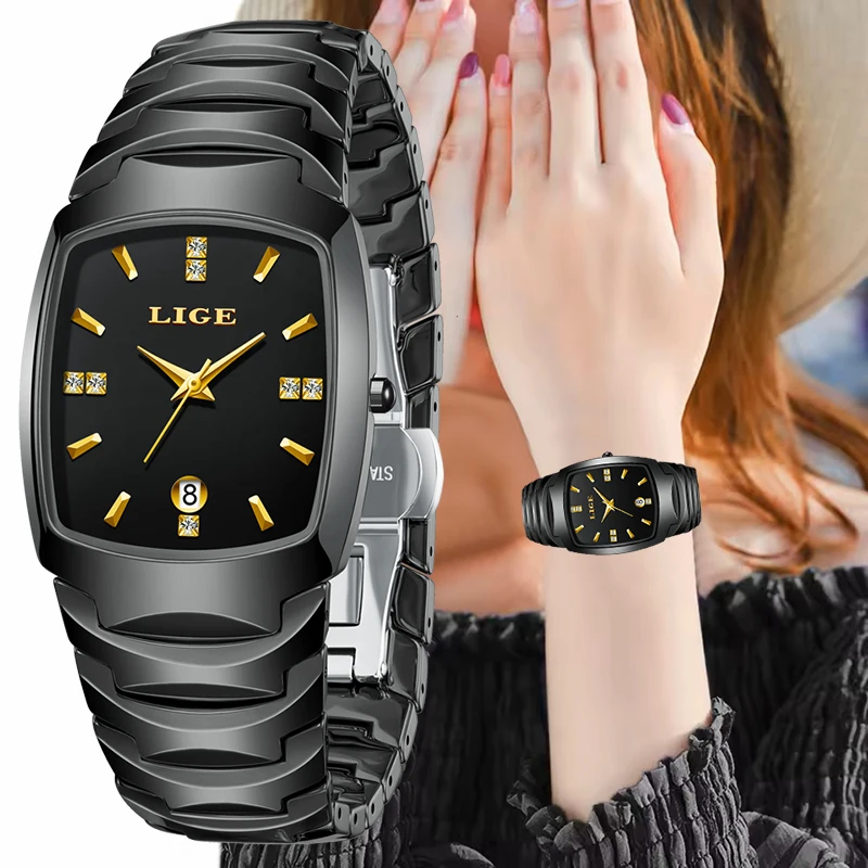 LIGE Creative Watches For Women Simple Elegant Square Ceramic Strap Women's Bracelet Watch Waterproof Quartz Ladies Wristwatch
LIGE Creative Watches For Women Simple Elegant Square Ceramic Strap Women's Bracelet Watch Waterproof Quartz Ladies Wristwatch