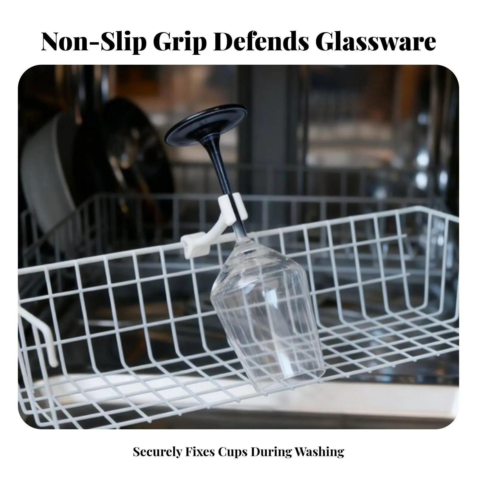 Dishwasher Beverage Glass Holder Shatter-Resistant Beverage Glass Stabilizer Fastener Stemware Stabilizer Flexible Design
Dishwasher Beverage Glass Holder Shatter-Resistant Beverage Glass Stabilizer Fastener Stemware Stabilizer Flexible Design
