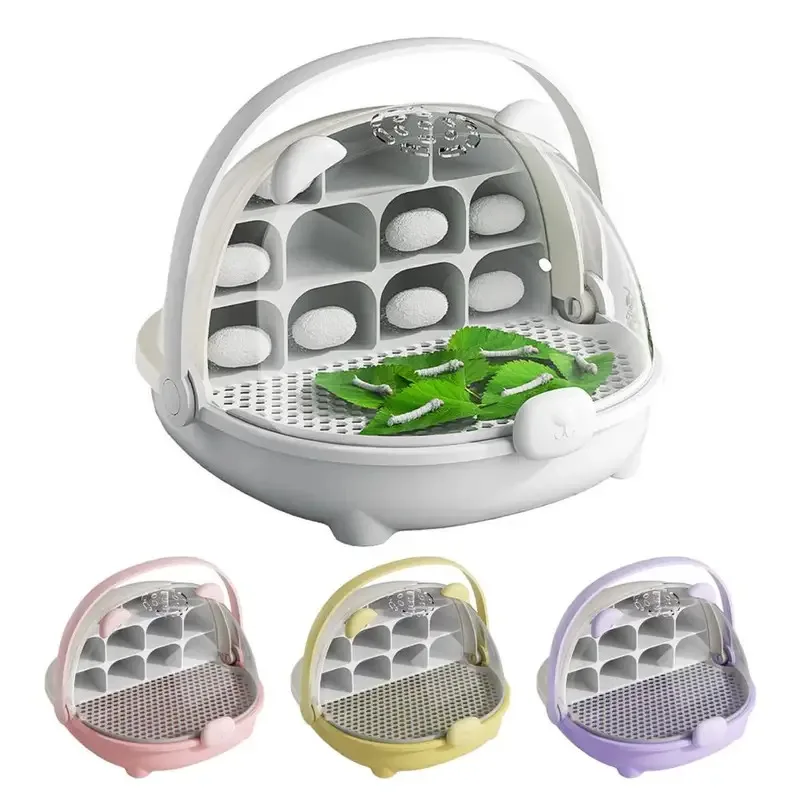TOPLIVING Portable Silkworm Breeding Box Observation Cabin Silkworm Hatching Container Turtle Habitat Cage Terrarium Pet Grow Fe
TOPLIVING Portable Silkworm Breeding Box Observation Cabin Silkworm Hatching Container Turtle Habitat Cage Terrarium Pet Grow Fe