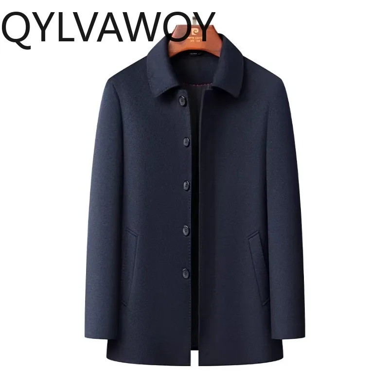 QYLVAWOY 100%Real Sheep Wool Man Jacket High Quality Spring Autumn Jackets Lapel Coat Mid-Length Clothes for Man Business Casual
QYLVAWOY 100%Real Sheep Wool Man Jacket High Quality Spring Autumn Jackets Lapel Coat Mid-Length Clothes for Man Business Casual