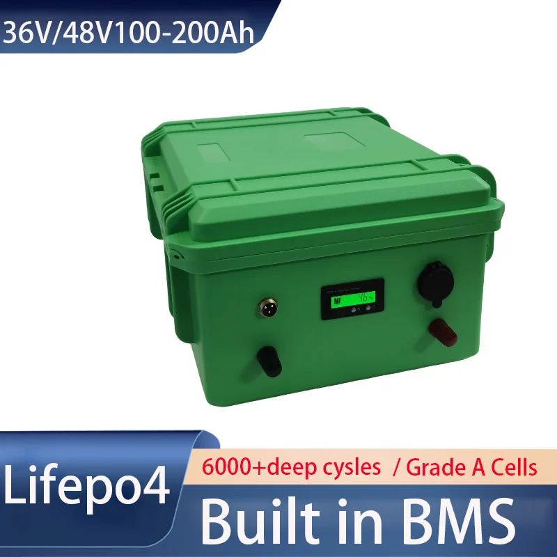 BMS 12S 16S 36V 48V 100Ah 120Ah 150Ah 200Ah LiFepo4 Литиевая батарея для 3600W 5000W Trolling Motorhome Solar System RV 
BMS 12S 16S 36V 48V 100Ah 120Ah 150Ah 200Ah LiFepo4 Литиевая батарея для 3600W 5000W Trolling Motorhome Solar System RV