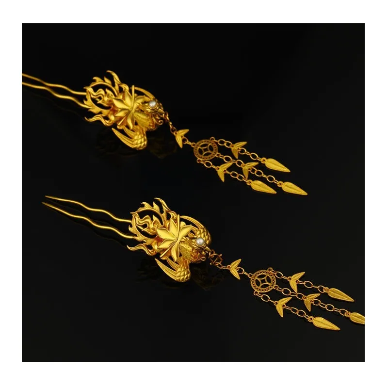 Vintage Ancient Hanfu Headdress, Phoenix Tassel Step Hairpin Jewelry, Hairpin, Hairpin Style Jewelry
Vintage Ancient Hanfu Headdress, Phoenix Tassel Step Hairpin Jewelry, Hairpin, Hairpin Style Jewelry