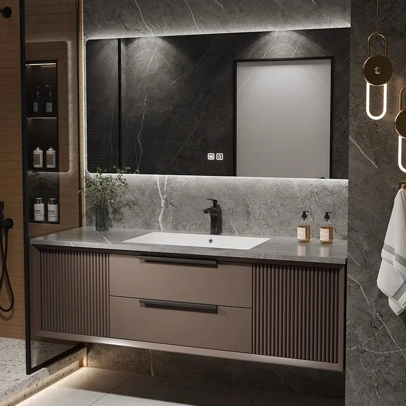 HV-Factory-direct-sale Modern Solid Wood Wall-mounted Bathroom Storage Cabinet with Sink and Bathroom Cabinet*
HV-Factory-direct-sale Modern Solid Wood Wall-mounted Bathroom Storage Cabinet with Sink and Bathroom Cabinet*