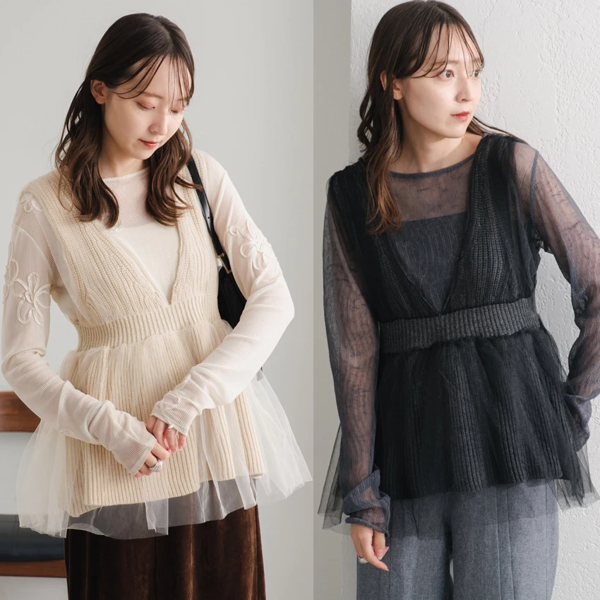 Новая женская вязаная жилетка с V-образным вырезом 2025 года, имитация двухслойной одежды, топ с эффектом пэчворк, многослойная одежда для весны, осени, зимы, в корейском стиле
Новая женская вязаная жилетка с V-образным вырезом 2025 года, имитация двухслойной одежды, топ с эффектом пэчворк, многослойная одежда для весны, осени, зимы, в корейском стиле