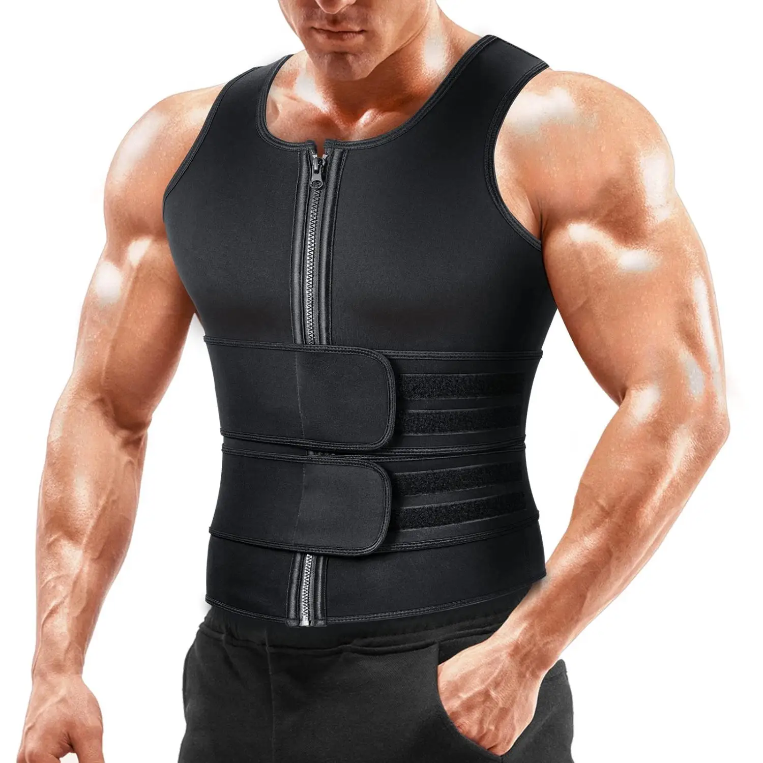 Sauna Vest Waist Trainer for Men Sauna Suit Double Sweat Belt Body Shaper for Gym Workout Exercise Zipper Tank Top Shapewear
Sauna Vest Waist Trainer for Men Sauna Suit Double Sweat Belt Body Shaper for Gym Workout Exercise Zipper Tank Top Shapewear
