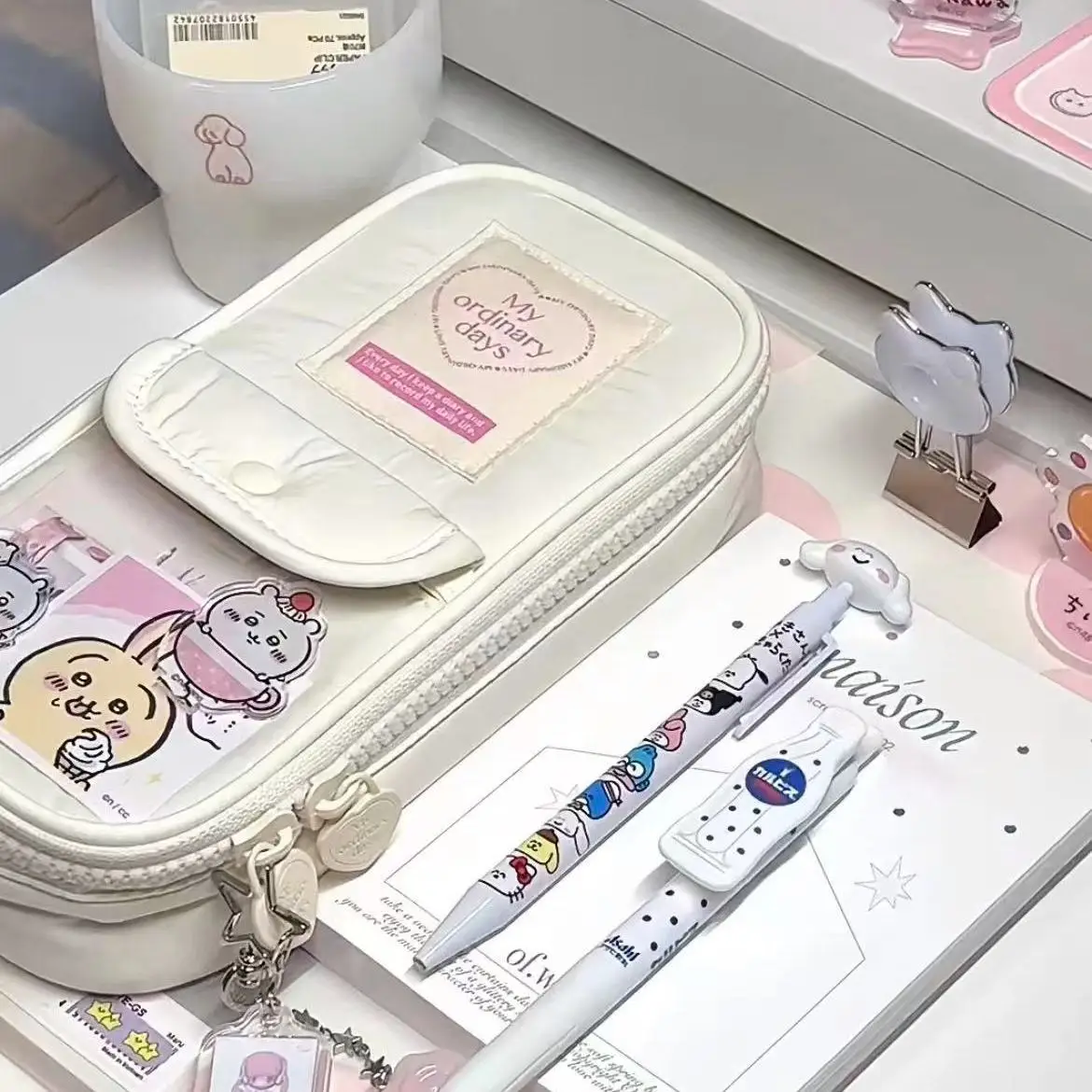 Multi-purpose Stationery Bag Storage Multi-layer Durable Easy To Clean Large Capacity Portable Stationery Bag Student Supplies
Multi-purpose Stationery Bag Storage Multi-layer Durable Easy To Clean Large Capacity Portable Stationery Bag Student Supplies