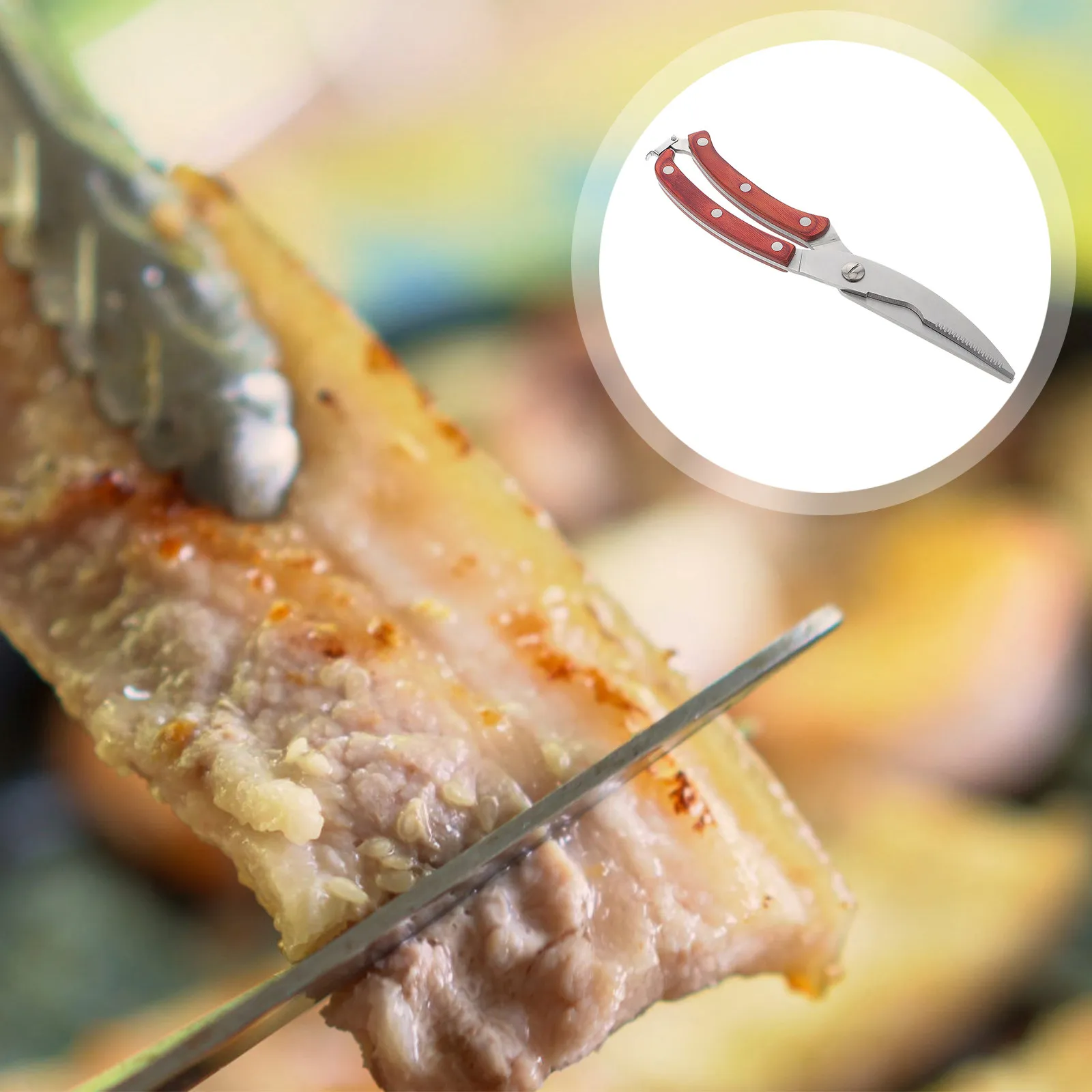 Heavy Duty Stainless Steel Kitchen Shears for Bone Cutting Meat Chicken Fish Lobster Seafood Bbq Cooking Poultry Shears
Heavy Duty Stainless Steel Kitchen Shears for Bone Cutting Meat Chicken Fish Lobster Seafood Bbq Cooking Poultry Shears