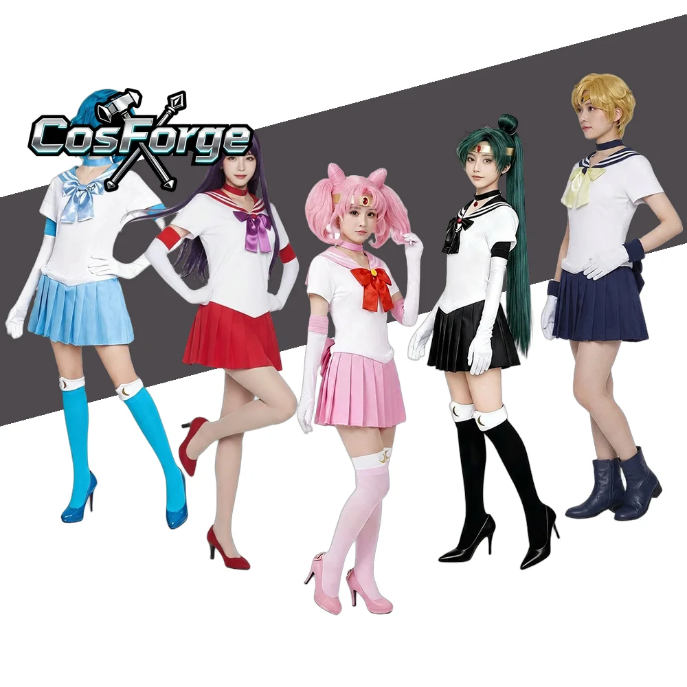 Women's Moon Sailor Cosplay Costume Complete Set with Large Bow Dress and Accessories for Anime Role Play Uniform Halloween
Women's Moon Sailor Cosplay Costume Complete Set with Large Bow Dress and Accessories for Anime Role Play Uniform Halloween