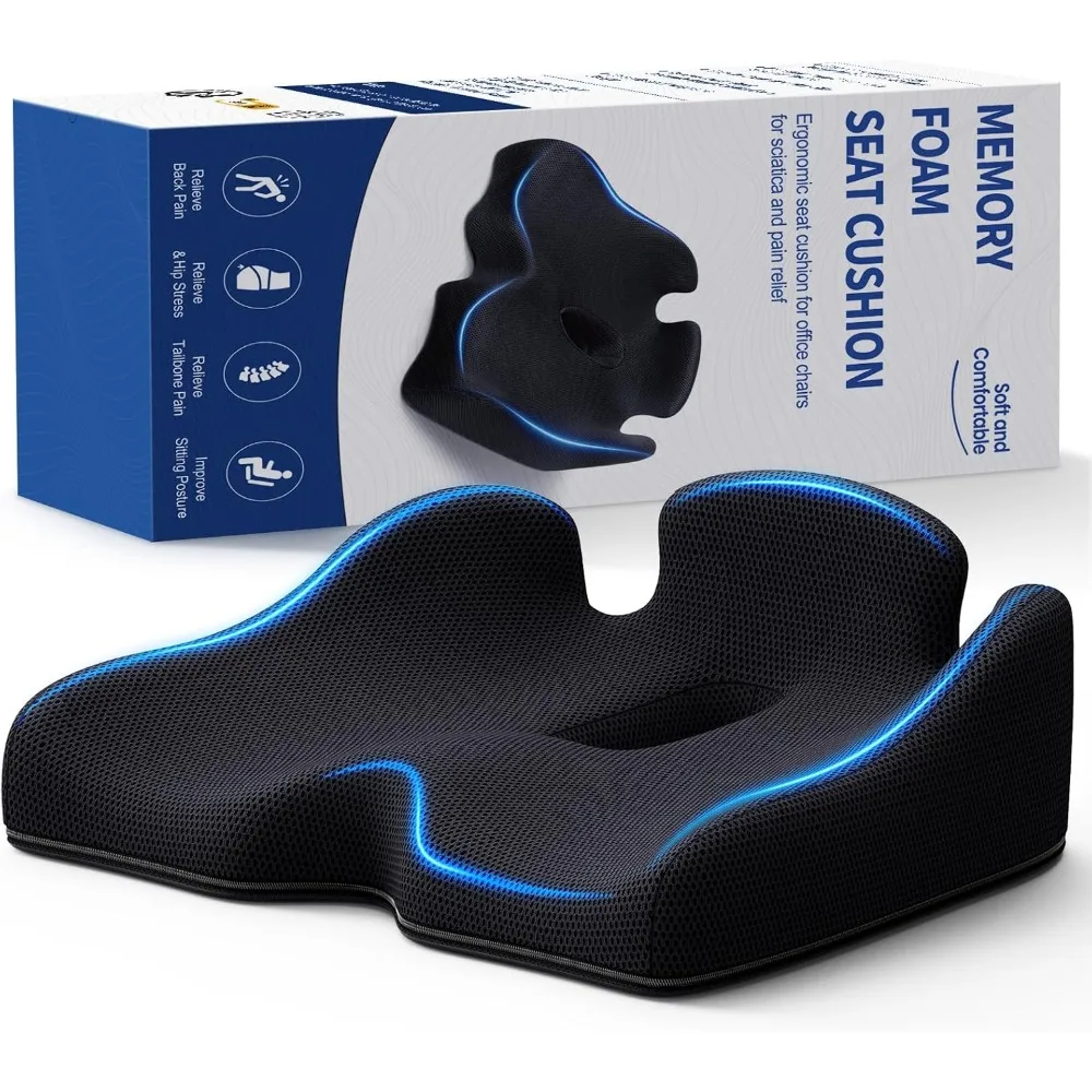 X Large Memory Seat Cushion for Office Chair Pressure Relief Sciatica & Tailbone Pain Relief Memory Foam Firm Coccyx Pad
X Large Memory Seat Cushion for Office Chair Pressure Relief Sciatica & Tailbone Pain Relief Memory Foam Firm Coccyx Pad