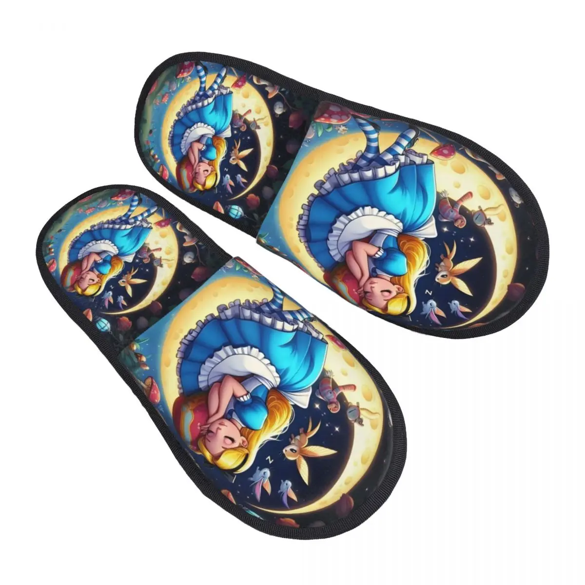 Изготовленные на заказ тапочки из пены с эффектом памяти «Алиса в стране чудес», женские уютные теплые домашние тапочки с котом Чеширса 
Изготовленные на заказ тапочки из пены с эффектом памяти «Алиса в стране чудес», женские уютные теплые домашние тапочки с котом Чеширса