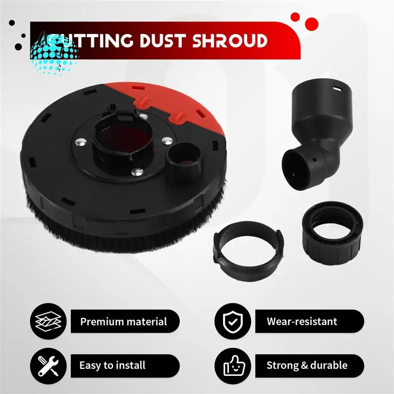 A07F-2PCS Universal Surface Cutting Dust Shroud For 100-115 Angle Grinder Built-In Tight Bristles Dust Collector
A07F-2PCS Universal Surface Cutting Dust Shroud For 100-115 Angle Grinder Built-In Tight Bristles Dust Collector