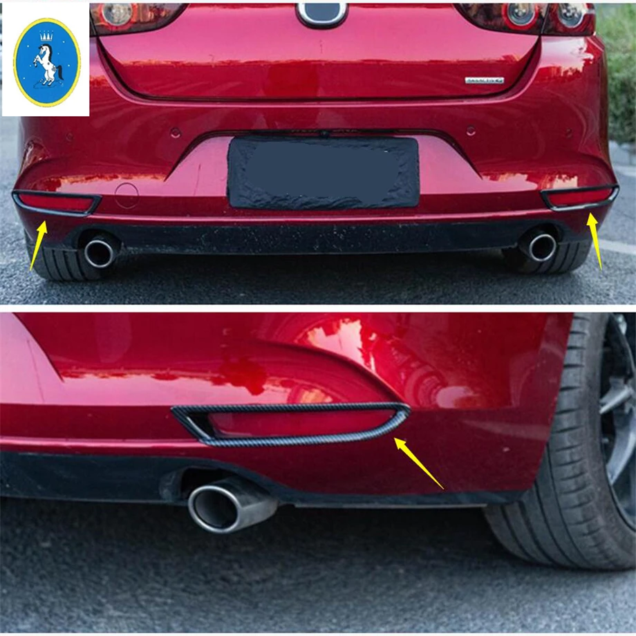 Car Accessories Rear Back Bumper Fog Lights Lamps Decoration Frame Cover Trim For Mazda 3 Sedan 2019 2020 Carbon Fiber / Chrome
Car Accessories Rear Back Bumper Fog Lights Lamps Decoration Frame Cover Trim For Mazda 3 Sedan 2019 2020 Carbon Fiber / Chrome