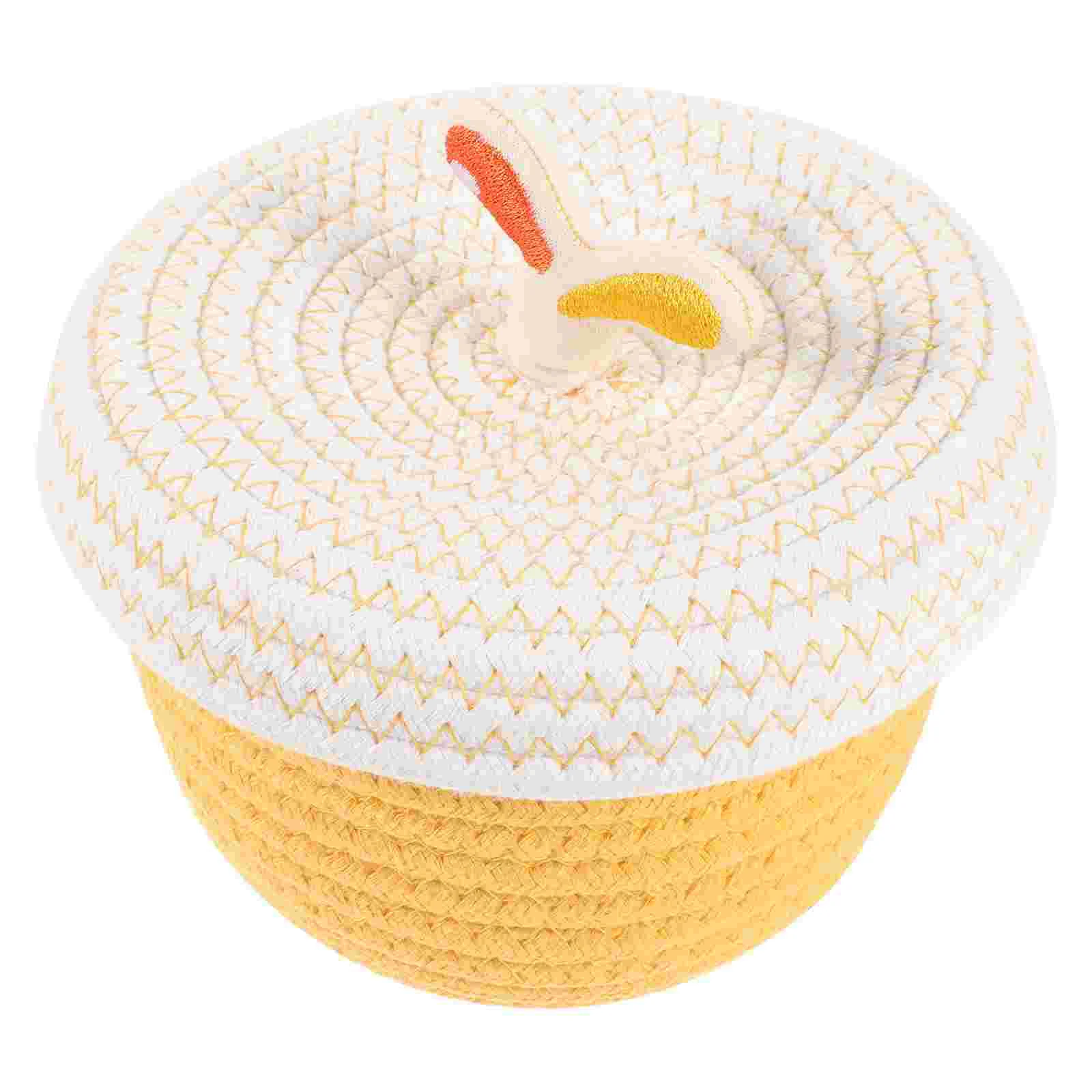 Cotton Rope Storage Basket Lid for ganizing Snacks Keys Needles Multi Functional Decorative Box Home Office Car Large Capacity
Cotton Rope Storage Basket Lid for ganizing Snacks Keys Needles Multi Functional Decorative Box Home Office Car Large Capacity