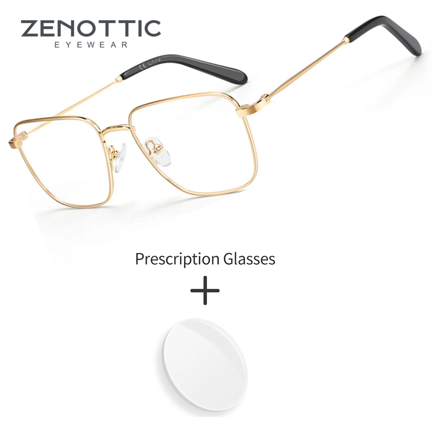 ZENOTTIC Men‘s Polygon Prescription Eyeglasses Metal Progressive Multifocal Glasses Man Photochromic Blue Light Blocking Lenses
ZENOTTIC Men‘s Polygon Prescription Eyeglasses Metal Progressive Multifocal Glasses Man Photochromic Blue Light Blocking Lenses