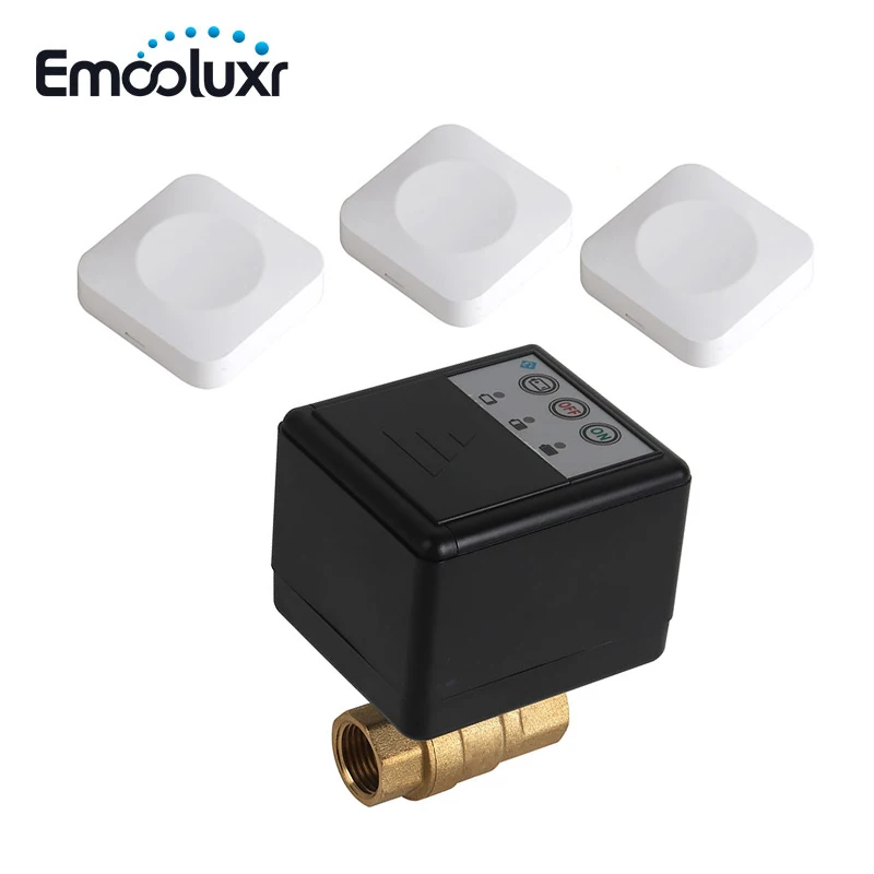 Wireless Water Leak Detector and Auto Shut-Off System, 433MHz with Multi-Size Valves (1/2", 3/4", 1") and 3pcs Mini Sensors
Wireless Water Leak Detector and Auto Shut-Off System, 433MHz with Multi-Size Valves (1/2", 3/4", 1") and 3pcs Mini Sensors