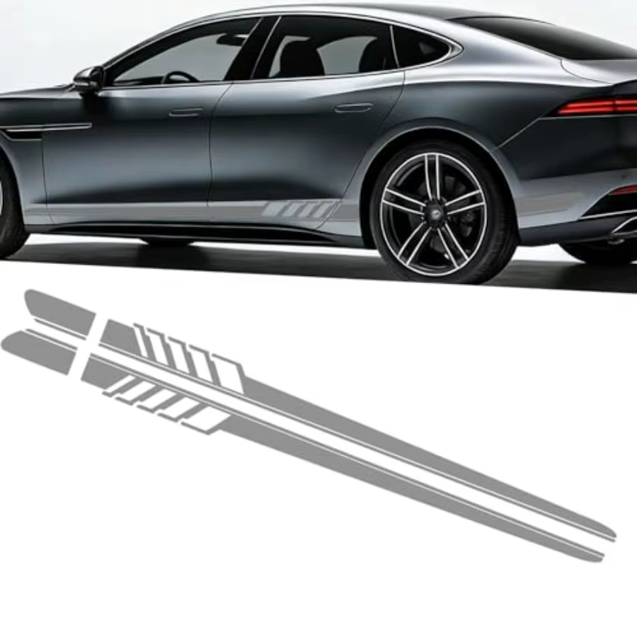 2PCS Car Side Body Decals, Racing Stripe Decal, 4.52 in x 88.58 in Vehicle Side Door Decorative Stripes, Personalized Graphic S
2PCS Car Side Body Decals, Racing Stripe Decal, 4.52 in x 88.58 in Vehicle Side Door Decorative Stripes, Personalized Graphic S