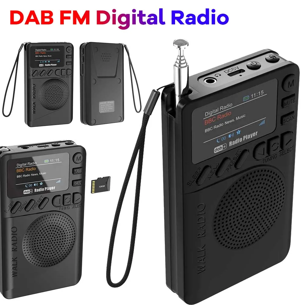 P9 DAB FM Digital Radio Portable Radio Speaker Color Screen Digital Alarm Clock Sleep Pocket Radio for Outdoor Camping DAB Radio
P9 DAB FM Digital Radio Portable Radio Speaker Color Screen Digital Alarm Clock Sleep Pocket Radio for Outdoor Camping DAB Radio