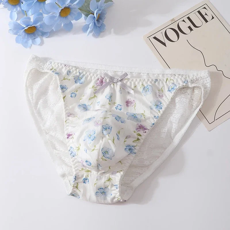 Gay Men Briefs Printing Bow Japanese Sissy Style High Elasticity Breathable Sexy Men's Underwear
Gay Men Briefs Printing Bow Japanese Sissy Style High Elasticity Breathable Sexy Men's Underwear
