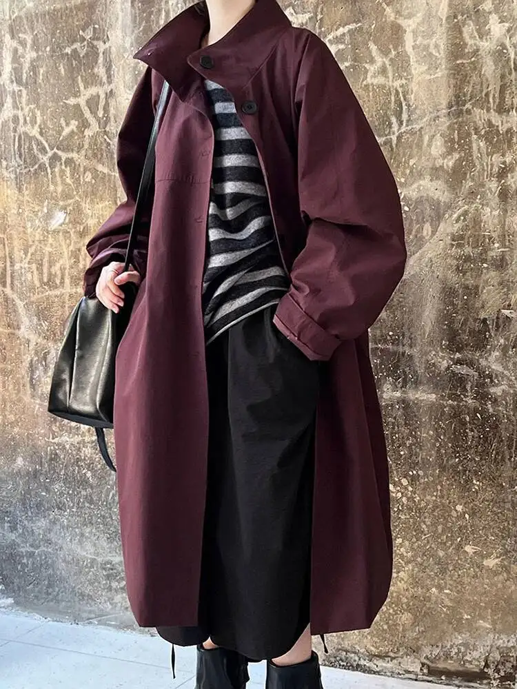 Blue Women Navy Big Size Long Elegant Trench New Stand Collar Long Sleeve Windbreaker Fashion Spring Autumn 2026 7JMD
Blue Women Navy Big Size Long Elegant Trench New Stand Collar Long Sleeve Windbreaker Fashion Spring Autumn 2026 7JMD