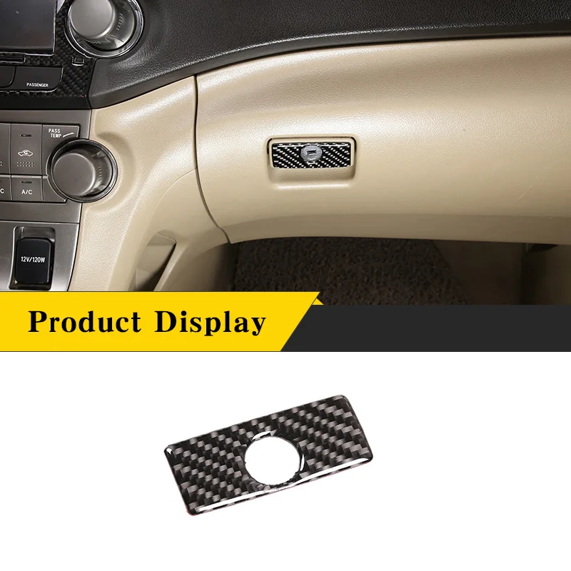 Real Carbon Fiber Interior Co-pilot Glove Box Key Hole Trim Cover Sticker Fit For Toyota Highlander 2009-2013 Car Accessories
Real Carbon Fiber Interior Co-pilot Glove Box Key Hole Trim Cover Sticker Fit For Toyota Highlander 2009-2013 Car Accessories