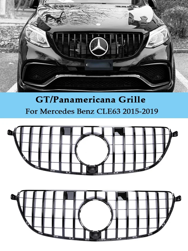 Front Bumper Panamericana GT Grille For Mercedes Benz AMG GLE63 Racing Grill Black Chrome Style 2015 2016 2017 2018 2019
Front Bumper Panamericana GT Grille For Mercedes Benz AMG GLE63 Racing Grill Black Chrome Style 2015 2016 2017 2018 2019