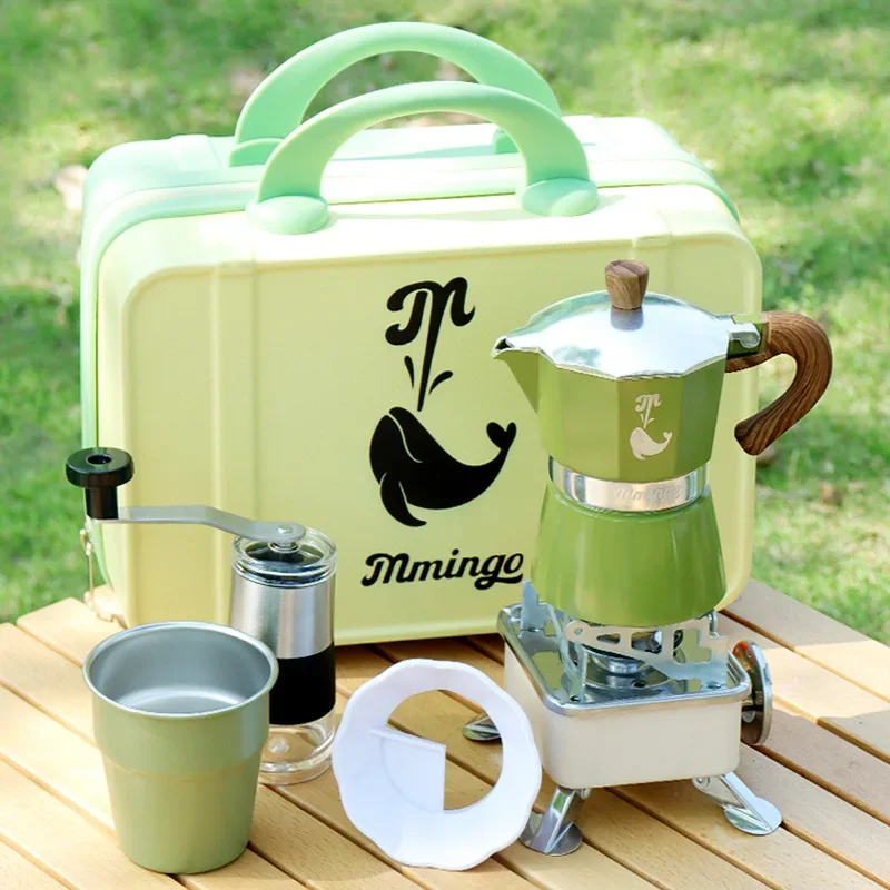 150ml Moka Pot Set Camping Out Coffee Kit Valve Coffee Pot Espresso Extraction Kettle Moka Pots Outdoor Brewing High Temperature
150ml Moka Pot Set Camping Out Coffee Kit Valve Coffee Pot Espresso Extraction Kettle Moka Pots Outdoor Brewing High Temperature