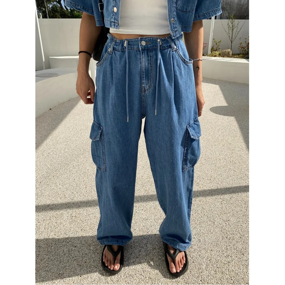 Retro Sweet Cool Style High Waist Casual Pants Women's Summer New Versatile Wide Leg Jeans Long Trousers Fashionable Ladies
Retro Sweet Cool Style High Waist Casual Pants Women's Summer New Versatile Wide Leg Jeans Long Trousers Fashionable Ladies