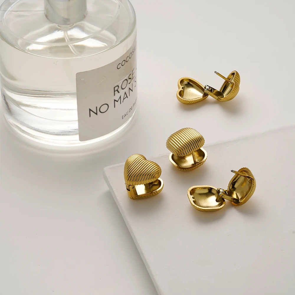 ENFASHION Aretes De Mujer Double Heart Whorl Stud Earrings For Women's Stainless Steel 18K Plated Gold Decliate Jewelry E251808
ENFASHION Aretes De Mujer Double Heart Whorl Stud Earrings For Women's Stainless Steel 18K Plated Gold Decliate Jewelry E251808