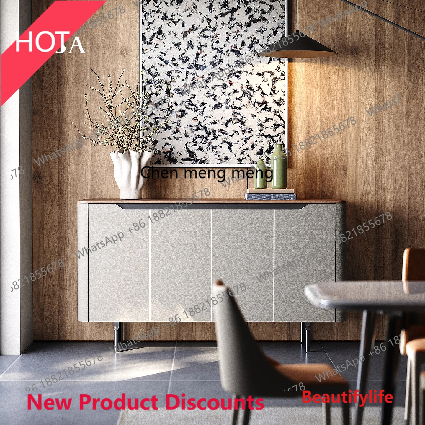 D53 Italian light luxury walnut dining side cabinet large flat solid wood bucket cabinet storage storage cabinet
D53 Italian light luxury walnut dining side cabinet large flat solid wood bucket cabinet storage storage cabinet