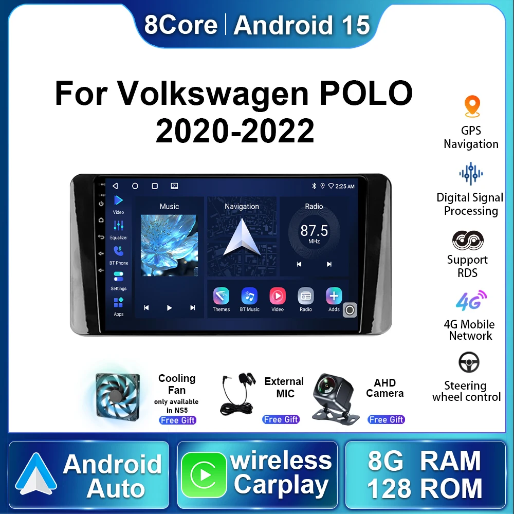 Android15 Car Stereo Autoradio For Volkswagen Polo Mk6 VI 6 2020 2021 2022 Multimedia Player Wireless Carplay NavigationGPS
Android15 Car Stereo Autoradio For Volkswagen Polo Mk6 VI 6 2020 2021 2022 Multimedia Player Wireless Carplay NavigationGPS