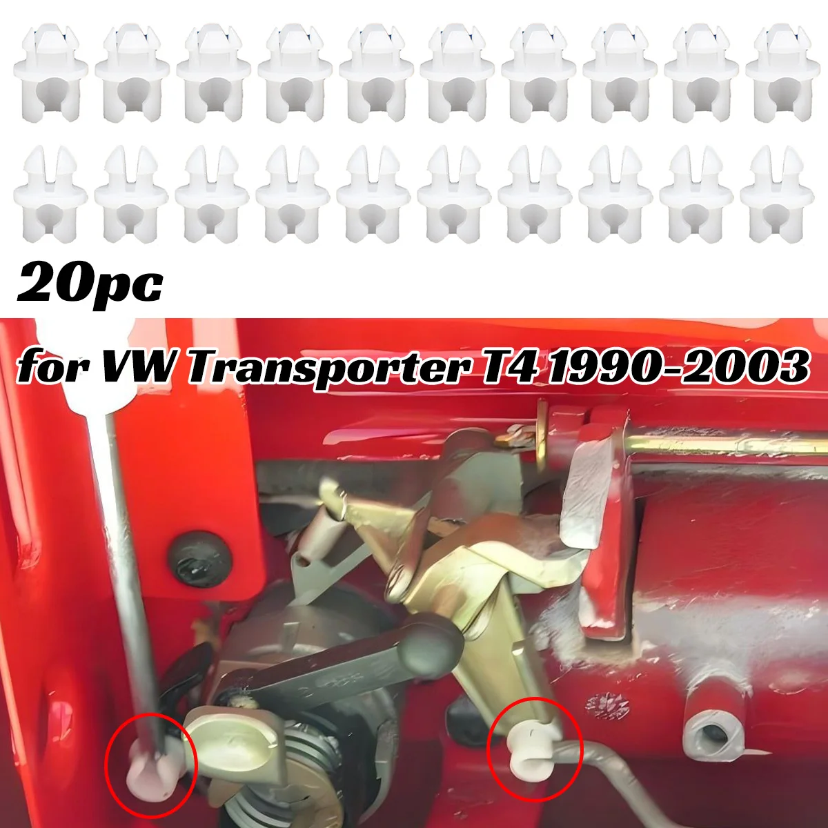 20pc For VW Transporter T4 Car Front Door Lock Rod Conector Linkage Clip 171837199 Interior Latch Catch 1990 1991 1992 - 2003
20pc For VW Transporter T4 Car Front Door Lock Rod Conector Linkage Clip 171837199 Interior Latch Catch 1990 1991 1992 - 2003
