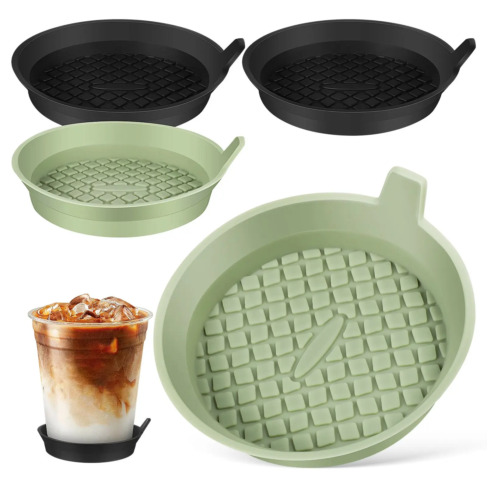 4Pcs Car Cup Coasters Silicone Non Universal Size Black2pcsMatcha2pcs Easy Cleaning Car Accessories Vehicle Cup Mats
4Pcs Car Cup Coasters Silicone Non Universal Size Black2pcsMatcha2pcs Easy Cleaning Car Accessories Vehicle Cup Mats