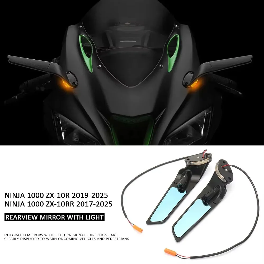 Wind Wing Motorcycles Adjustable Rotating Rearview Mirror With LED Light For Kawasaki Ninja 1000 ZX-10RR ZX 10RR ZX-10R ZX10R
Wind Wing Motorcycles Adjustable Rotating Rearview Mirror With LED Light For Kawasaki Ninja 1000 ZX-10RR ZX 10RR ZX-10R ZX10R