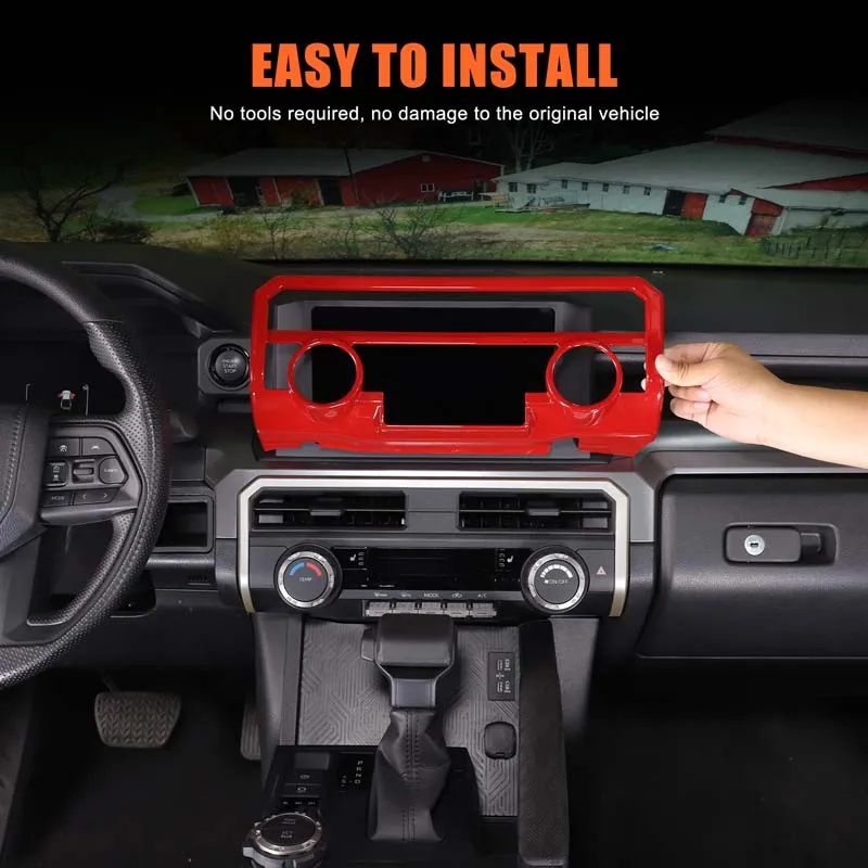 For Toyota Tacoma 2024-2026 ABS Red Car Air Conditioning Control Panel Trim Cover Interior Car Accessories
For Toyota Tacoma 2024-2026 ABS Red Car Air Conditioning Control Panel Trim Cover Interior Car Accessories