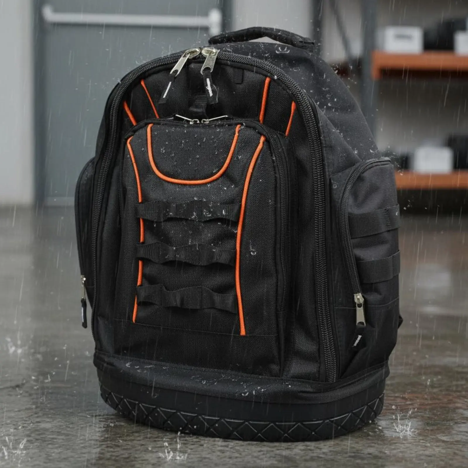 Electrician Tool Backpack Wear-Resistant Molded Base Tool Backpack Multi-Pocket for Mechanics
Electrician Tool Backpack Wear-Resistant Molded Base Tool Backpack Multi-Pocket for Mechanics
