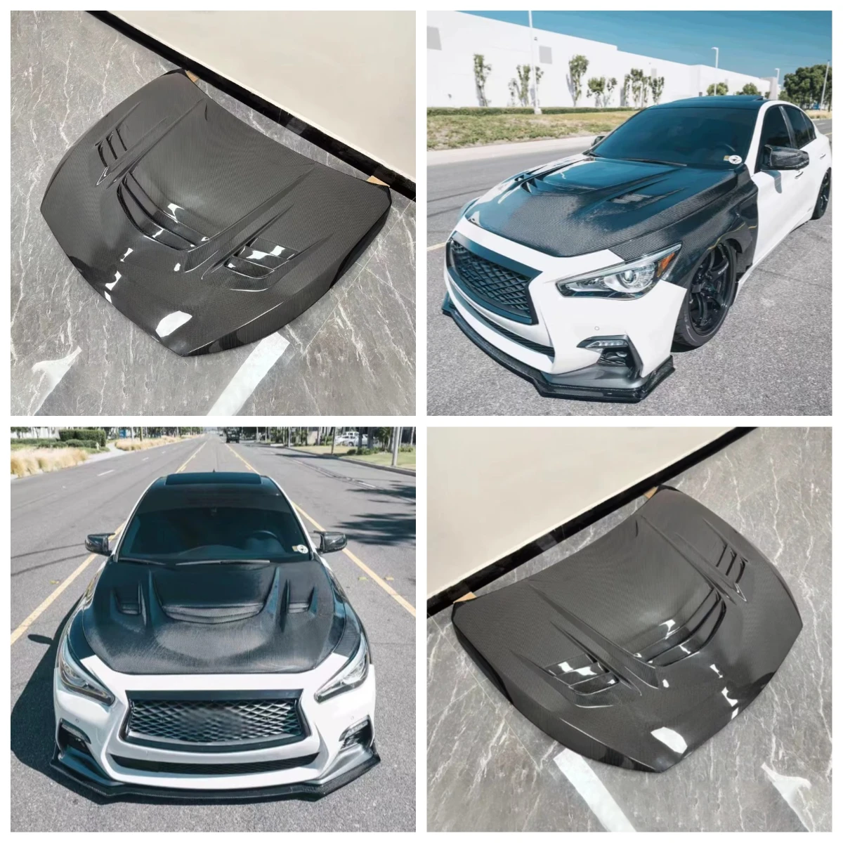 Карбоновый капот V-образного стиля Dream Garage для Infiniti Q50 Q50L 2014-2021, крышка переднего бампера, накладка на капот, комплект обвеса кузова автомобиля
Карбоновый капот V-образного стиля Dream Garage для Infiniti Q50 Q50L 2014-2021, крышка переднего бампера, накладка на капот, комплект обвеса кузова автомобиля